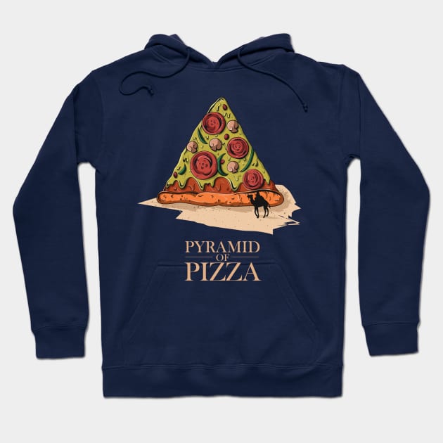 Humor Pyramid of Pizza Delivery Pizza Apparel Gift Hoodie by Freid